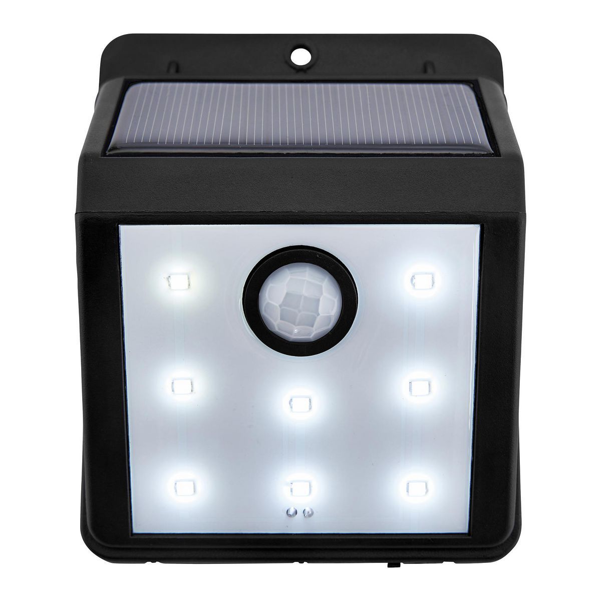 BUNKER HILL SECURITY 115 Lumen Wall Mount Solar Security Light, Black