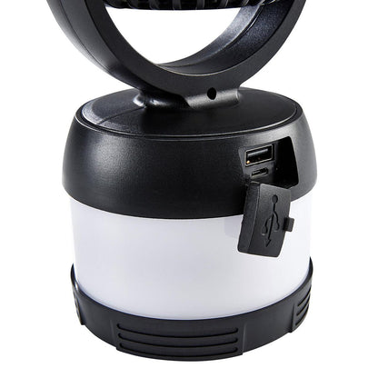 300 Lumen LED Rechargeable 3-in-1 Lantern, Fan, and Power Bank