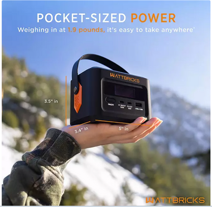 Wattbricks Energy 120-Watt Peak With 99.2Whr Portable Power Station