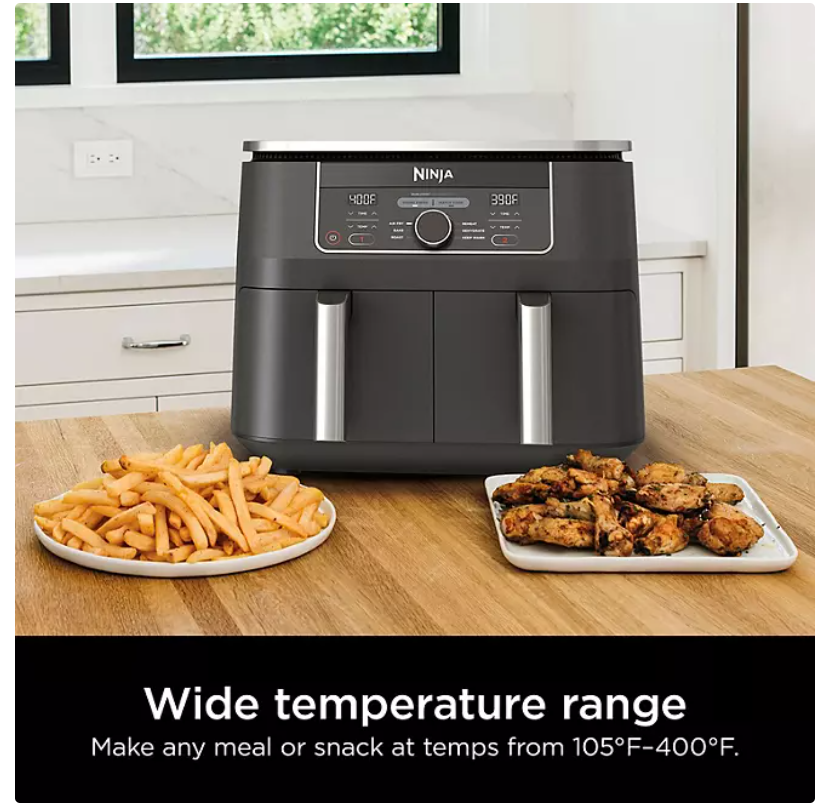 Ninja Foodi 6-in-1, 8 Quart 2-Basket Air Fryer with DualZone Technology