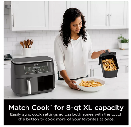 Ninja Foodi 6-in-1, 8 Quart 2-Basket Air Fryer with DualZone Technology